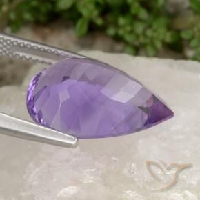 8.73克拉天然紫水晶，梨形，VVS-VS