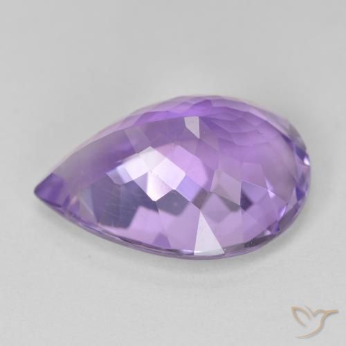 9.65克拉天然紫水晶，梨形，VVS-VS