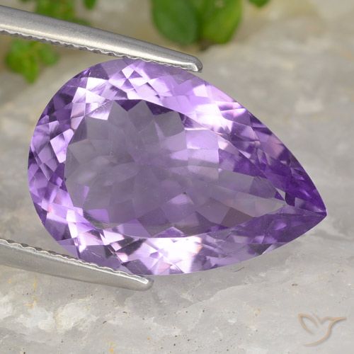 8.47ct 天然 紫色紫罗兰色 紫水晶, 梨形, VVS-VS