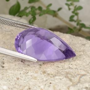 8.45克拉天然紫水晶，梨形，VS