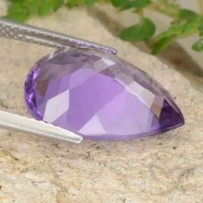 6.63克拉天然紫水晶，梨形，VVS-VS