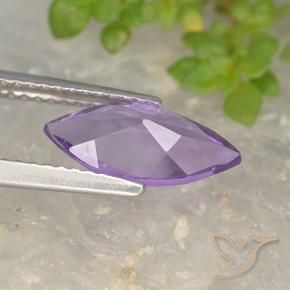 1.28克拉天然紫水晶，榄尖形，VS