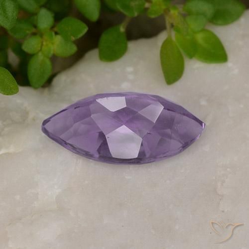 1.85克拉天然紫水晶，榄尖形，VS