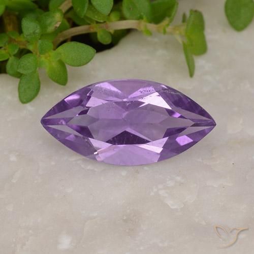 1.48ct 天然 深粉紫罗兰色 紫水晶, 榄尖形, VS