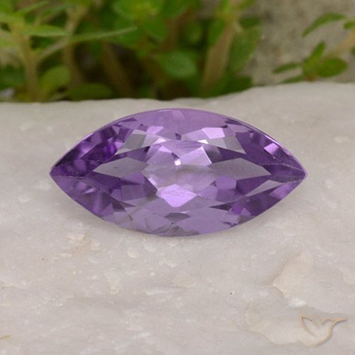 1.82ct 天然 深紫罗兰色 紫水晶, 榄尖形, VS