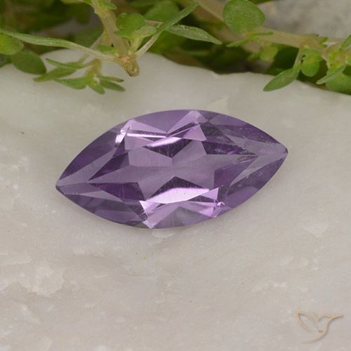 1.58ct 天然 中紫 紫水晶, 榄尖形, VS