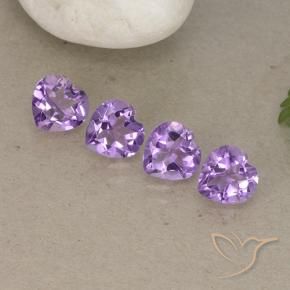 2.80克拉天然紫水晶，心形，VVS-VS