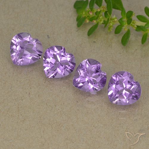 2.90ctw 天然 中紫 紫水晶, 心形, VVS-VS