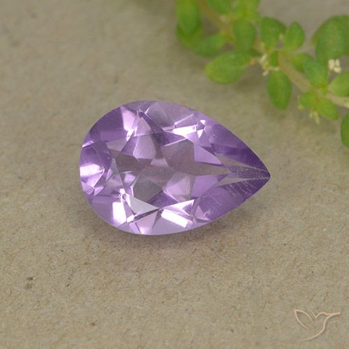 1.72ct 天然 中紫 紫水晶, 梨形, VVS-VS