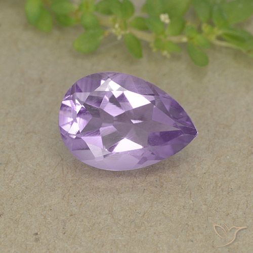 1.75ct 天然 深鸢尾紫 紫水晶, 梨形, VVS-VS