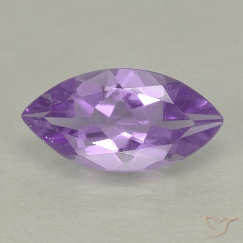 1.49ct 天然 中等紫罗兰色 紫水晶, 榄尖形, VS