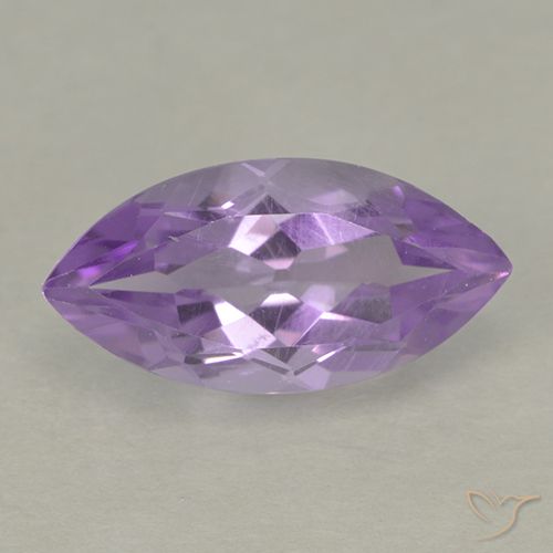 1.60ct 天然 深鸢尾紫 紫水晶, 榄尖形, VS