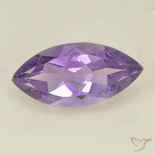1.64ct 天然 中紫 紫水晶, 榄尖形, VS