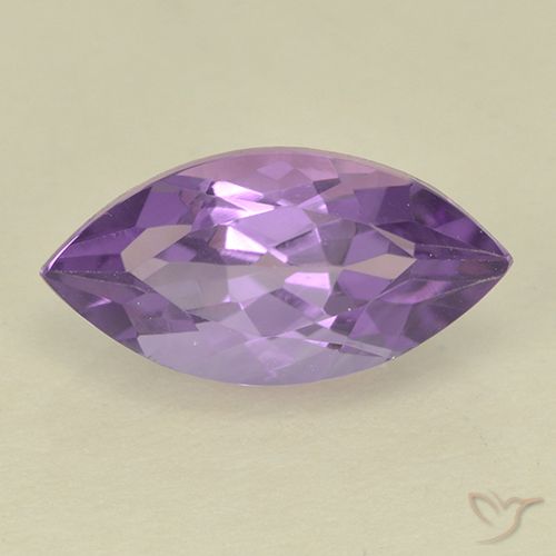 2.01ct 天然 中紫 紫水晶, 榄尖形, VS
