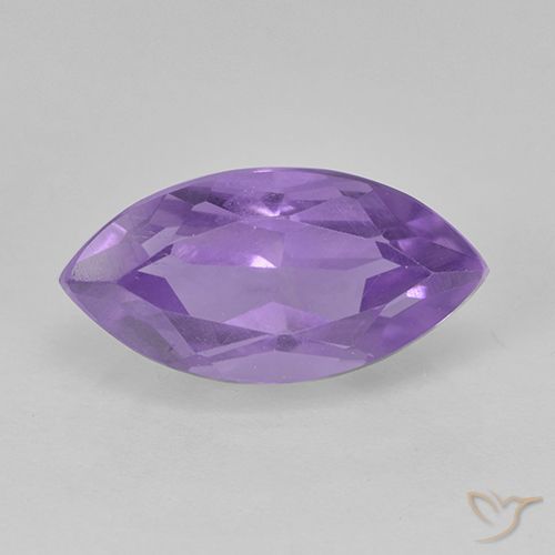 1.97ct 天然 中紫 紫水晶, 榄尖形, VS