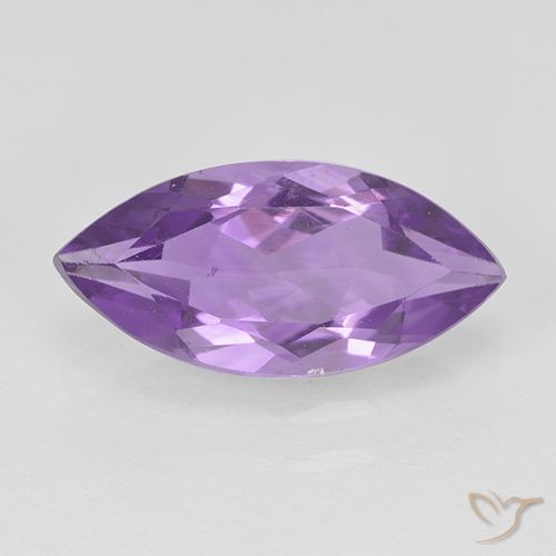 1.39ct 天然 中紫 紫水晶, 榄尖形, VS