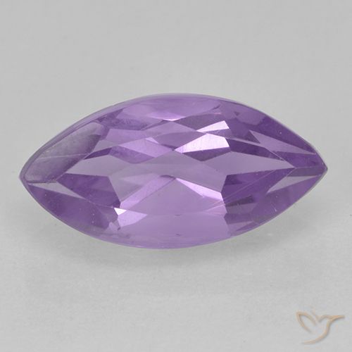 2.07ct 天然 中紫 紫水晶, 榄尖形, VS