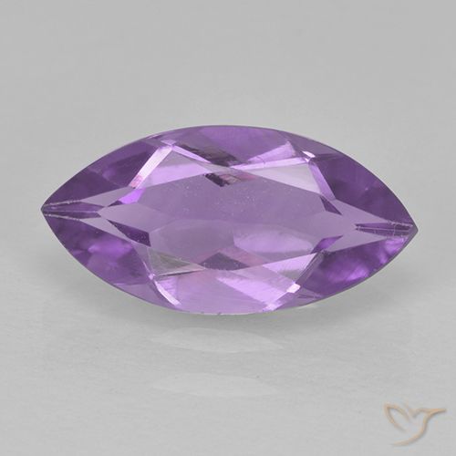 1.52ct 天然 鸢尾紫 紫水晶, 榄尖形, VS