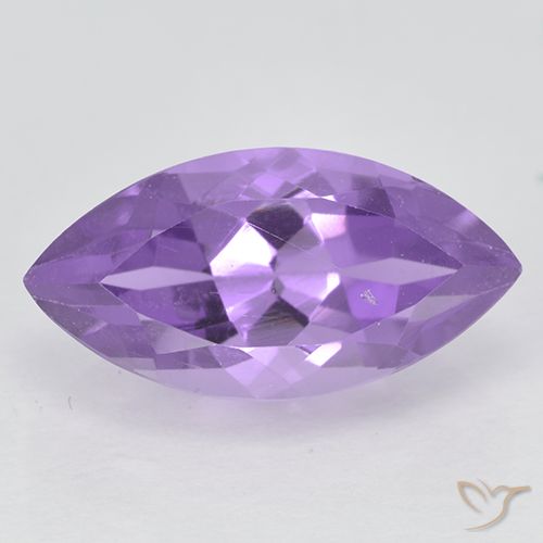2.05ct 天然 中紫 紫水晶, 榄尖形, VVS-VS