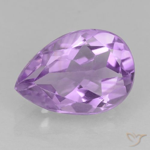 1.90ct 天然 粉紫罗兰色 紫水晶, 梨形, VVS-VS