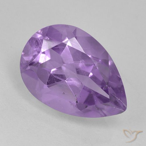 1.71ct 天然 中紫 紫水晶, 梨形, VS