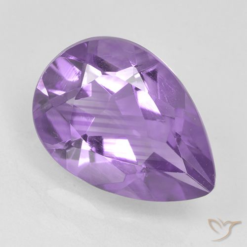 1.74克拉天然紫水晶，梨形，VVS-VS