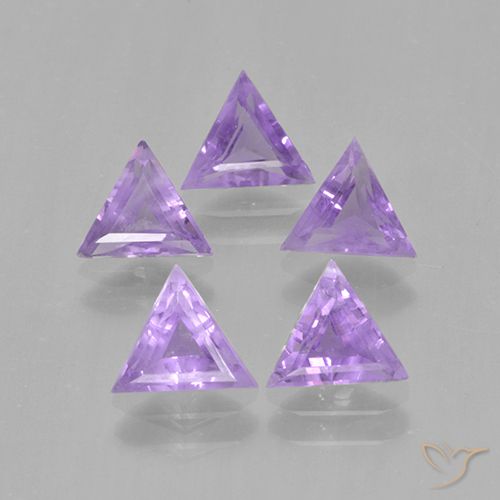 2.64ctw 天然 中紫 紫水晶, 胖三角形, VS