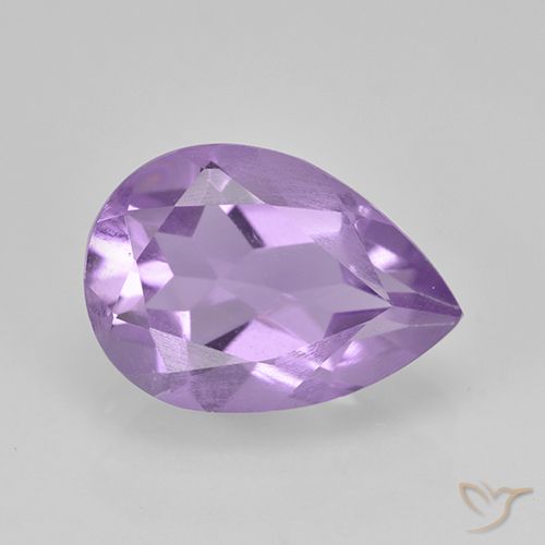 1.74ct 天然 中紫 紫水晶, 梨形, VVS-VS