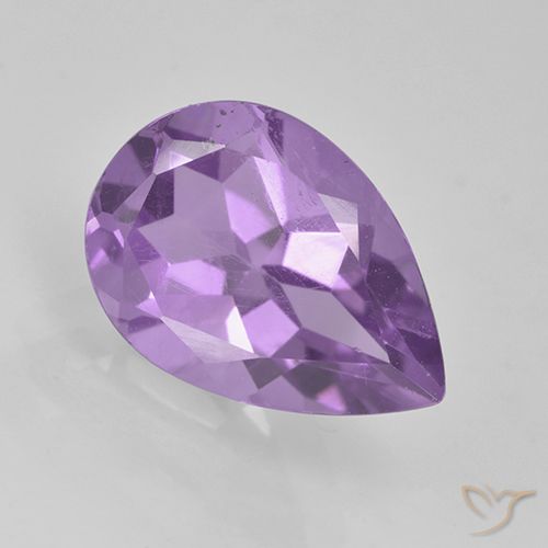 1.96ct 天然 中紫 紫水晶, 梨形, VVS-VS