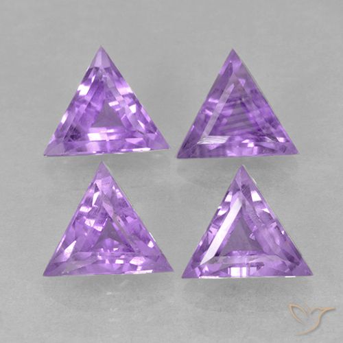 2.44ctw 天然 中紫 紫水晶, 胖三角形, VS