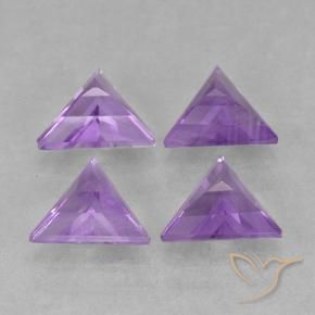2.44克拉天然紫水晶，胖三角形，VS