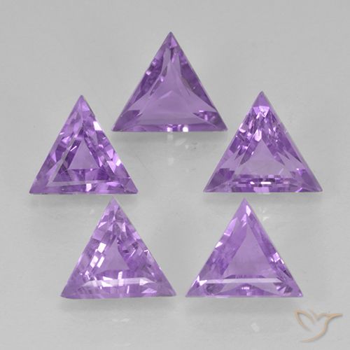 2.92ctw 天然 中紫 紫水晶, 胖三角形, VS