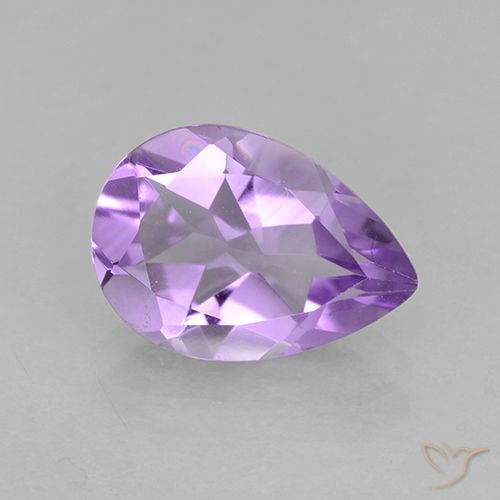 1.59ct 天然 中紫 紫水晶, 梨形, VVS-VS