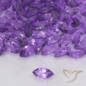 0.15克拉天然紫水晶，榄尖形，VVS-VS
