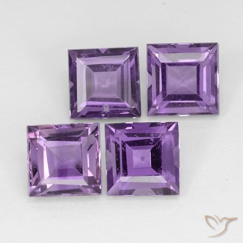 4.53克拉天然紫水晶，正方形，VS
