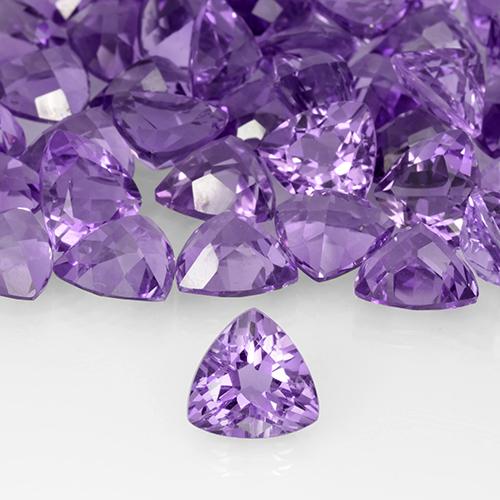 2.96克拉天然紫水晶，胖三角形，VS