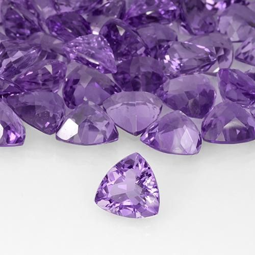 2.96克拉天然紫水晶，胖三角形，VS
