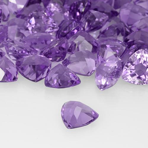 2.96克拉天然紫水晶，胖三角形，VS