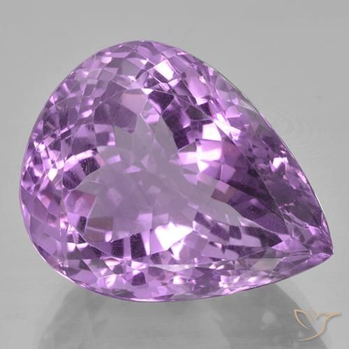 41.21ct 天然 粉紫罗兰色 紫水晶, 梨形, VVS