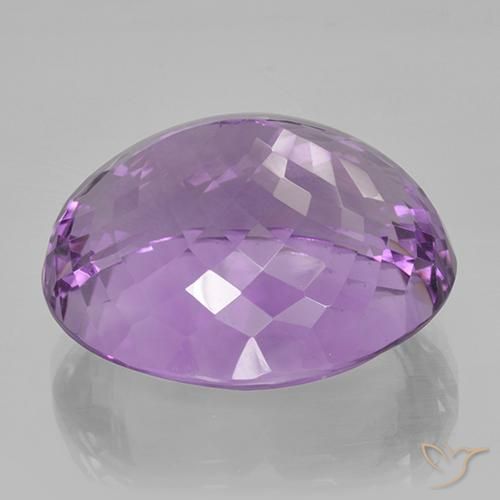 44.98克拉天然紫水晶，椭圆形，VVS