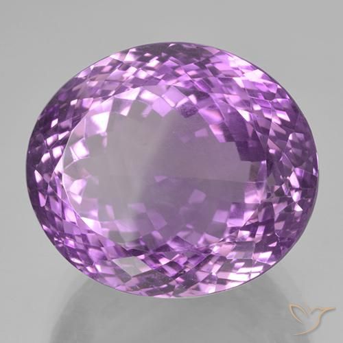 47.87克拉天然紫水晶，椭圆形，IF