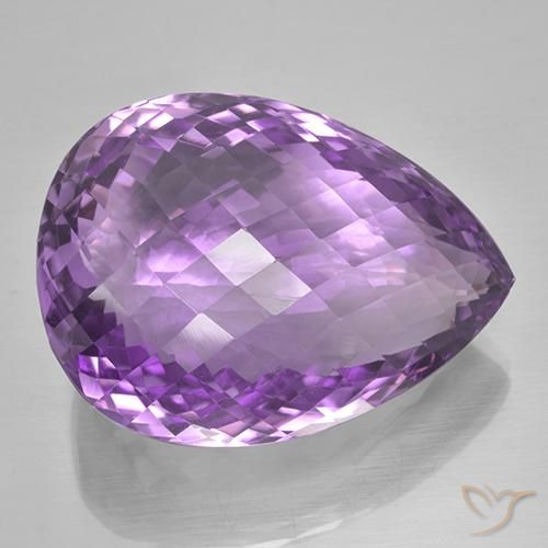 53.48克拉天然紫水晶，梨形，IF