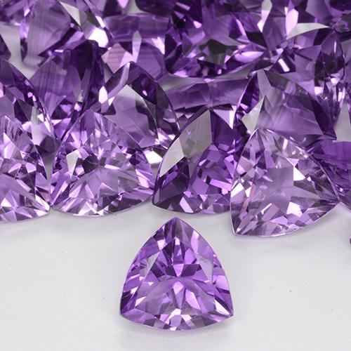 2.12克拉天然紫水晶，胖三角形，VVS-VS