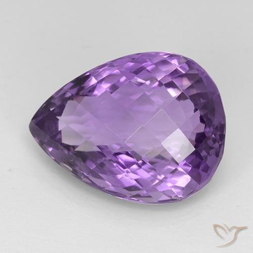 24.43克拉天然紫水晶，梨形，VVS