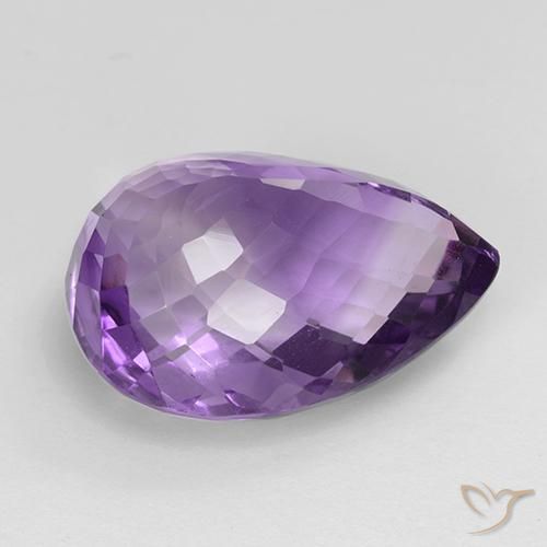 24.43克拉天然紫水晶，梨形，VVS