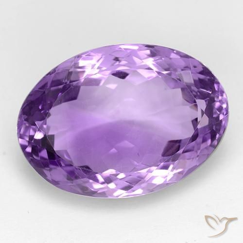 28.16ct 天然 紫色紫罗兰色 紫水晶, 椭圆形, IF