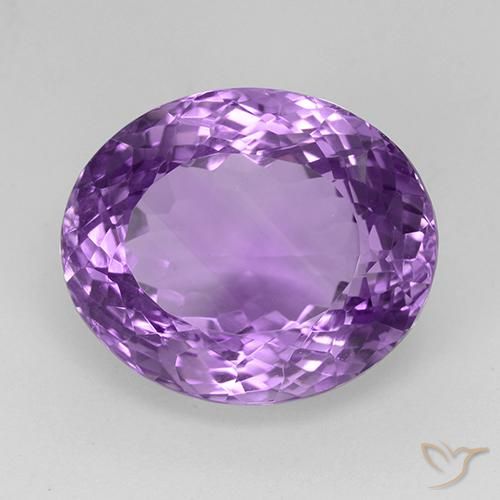 25.81克拉天然紫水晶，椭圆形，VVS