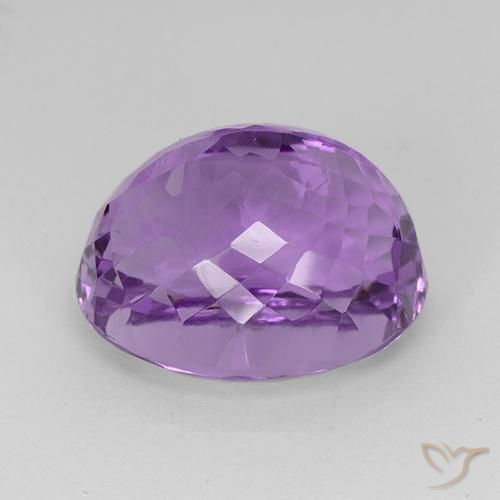 25.81克拉天然紫水晶，椭圆形，VVS