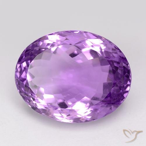 25.76克拉天然紫水晶，椭圆形，VVS