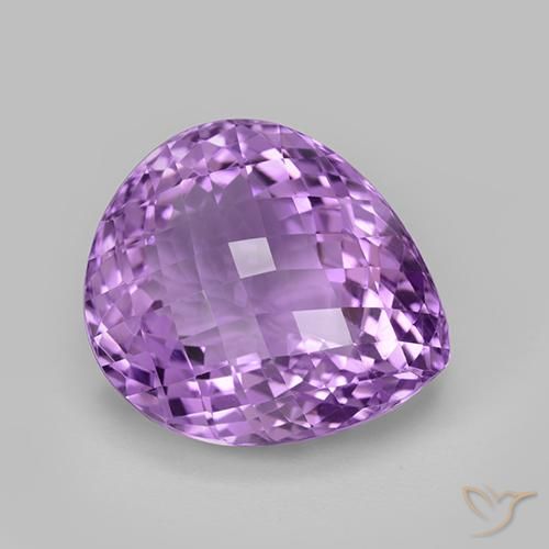 36.79克拉天然紫水晶，梨形，VVS